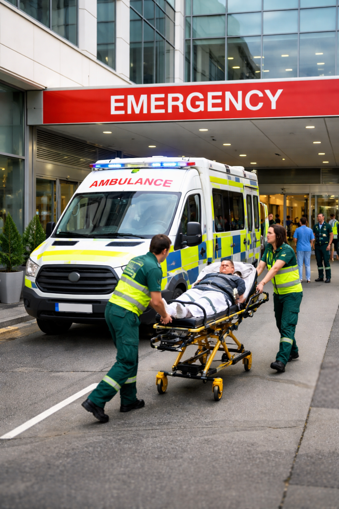 Ambulance and emergency services at top 10 hospitals in Vizag