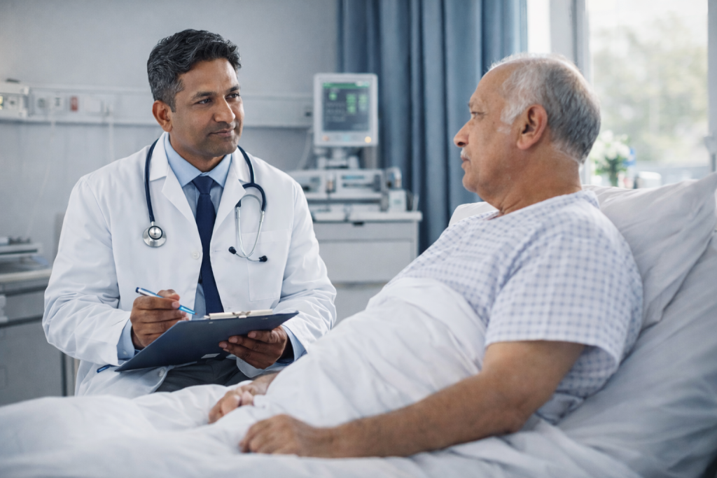 Modern hospital building representing top 10 hospitals in Vizag